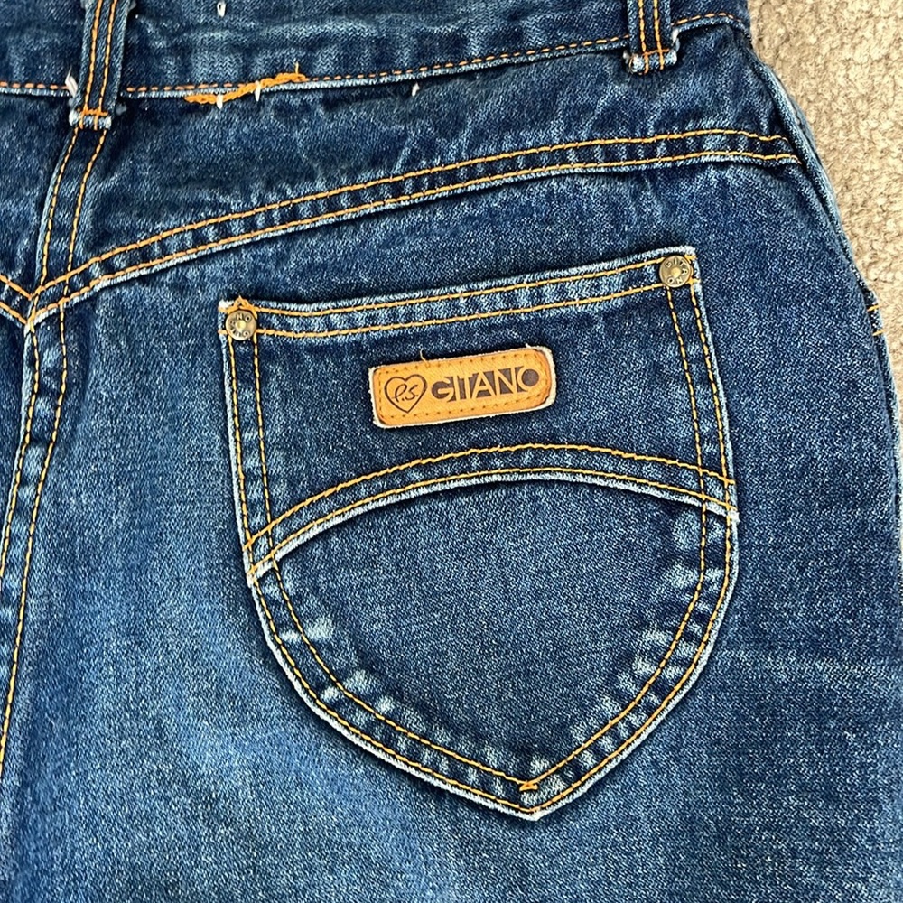 Vintage Gitano High-Rise Women’s Jeans in Dark Blue Denim.